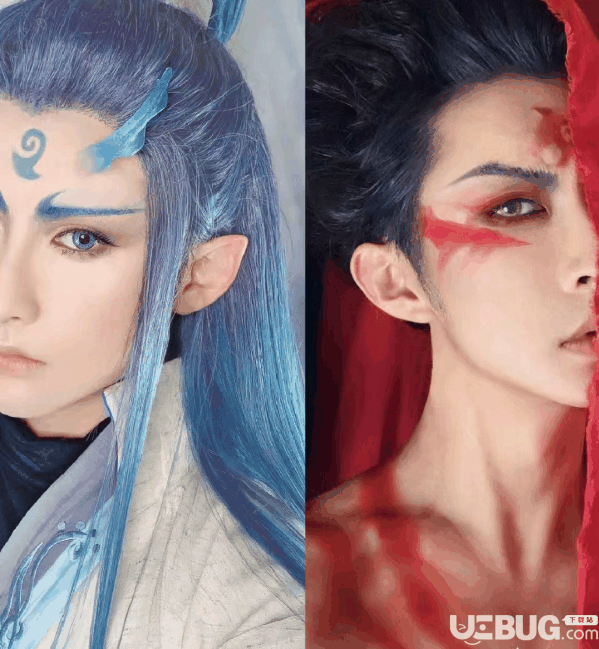 抖音上敖丙哪吒cosplay真人手机壁纸高清分享