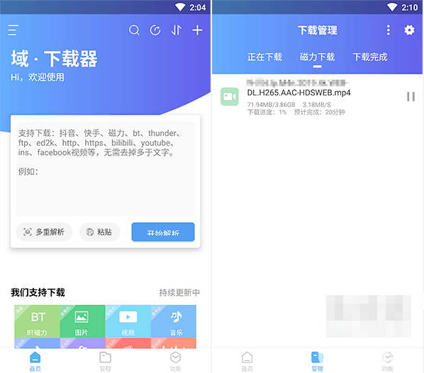 域下载器下载
