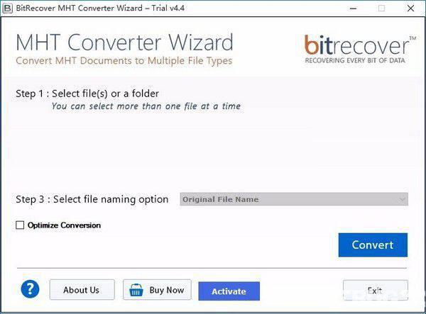 BitRecover MHT Converter Wizard(MHT文件转换工具)