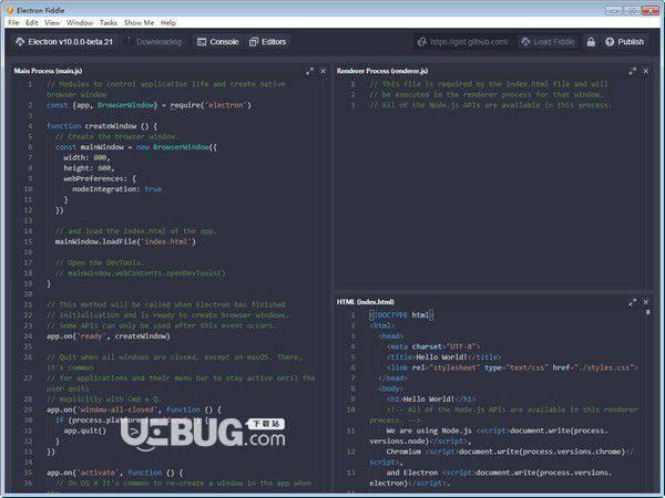 Electron Fiddle(桌面应用开发)v0.16.0免费版