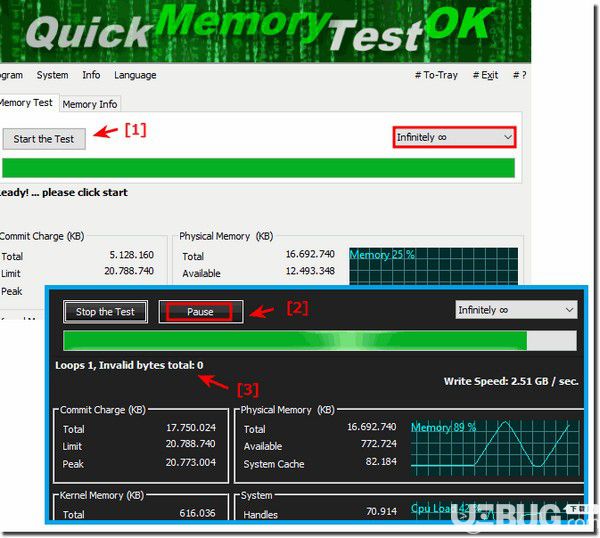 QuickMemoryTestOK(内存测试工具)v1.01绿色版【3】