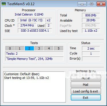 TestMem5(内存测试程序)