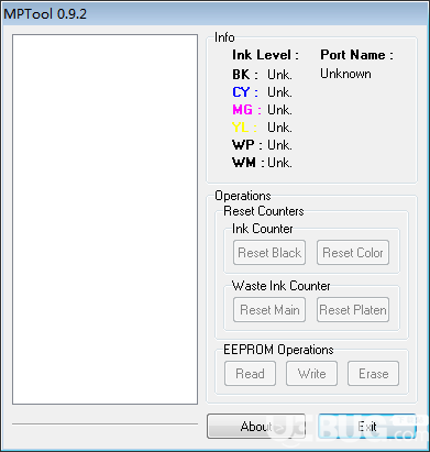佳能MP系列打印机清零工具(MPTool)