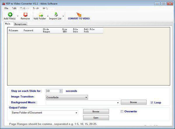 PDF to Video Converter(PDF转视频转换器)v1.1免费版