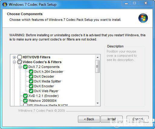 Windows 7 Codec Pack下载