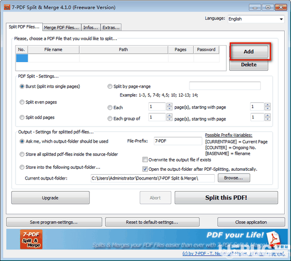 7-PDF Split & Merge(PDF分割合并工具)v4.1.0免费版【3】