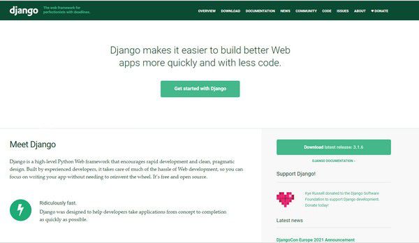 Django(Python Web框架)v3.1.6免费版