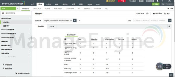 EventLog Analyzer(日志分析工具)