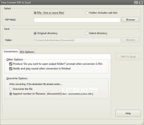Free Convert PDF to Excel v8.8.1免费版