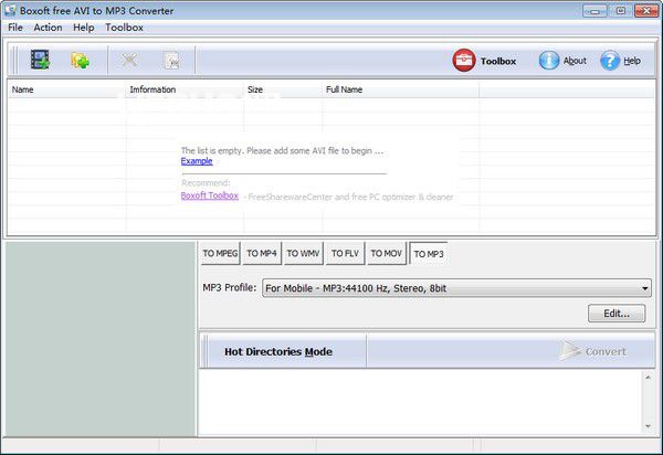 Boxoft free AVI to MP3 Converter v1.0免费版【2】
