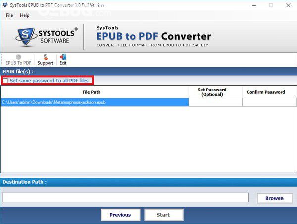 SysTools EPUB to PDF Converter v1.0免费版【5】