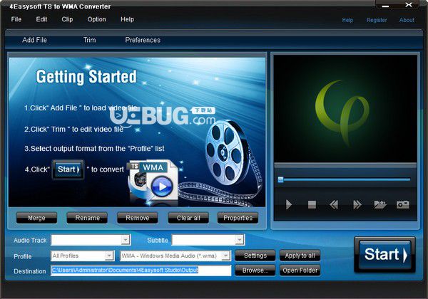 4Easysoft TS to WMA Converter v3.2.22免费版