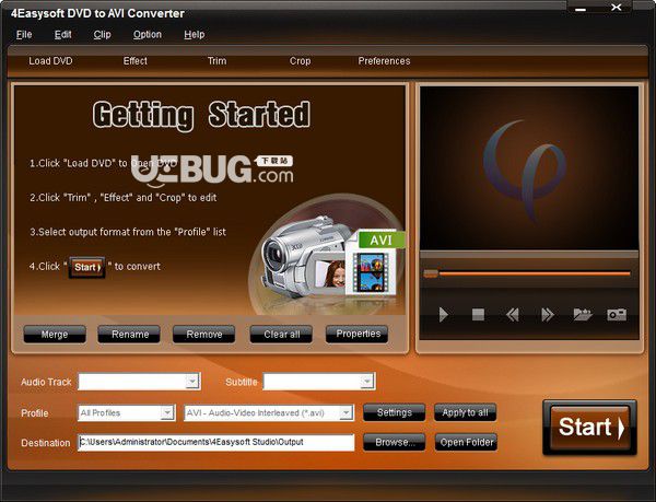 4Easysoft DVD to AVI Converter v3.2.20免费版