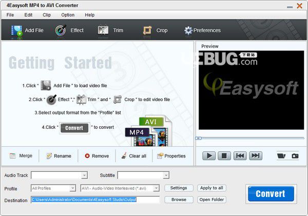 4Easysoft MP4 to AVI Converter v3.2.26免费版