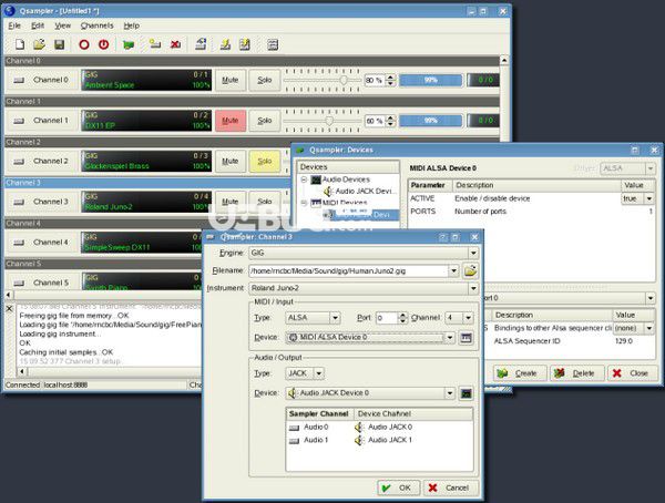 Qsampler(GUI前端应用程序)
