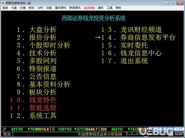 西部证券钱龙金典合一版