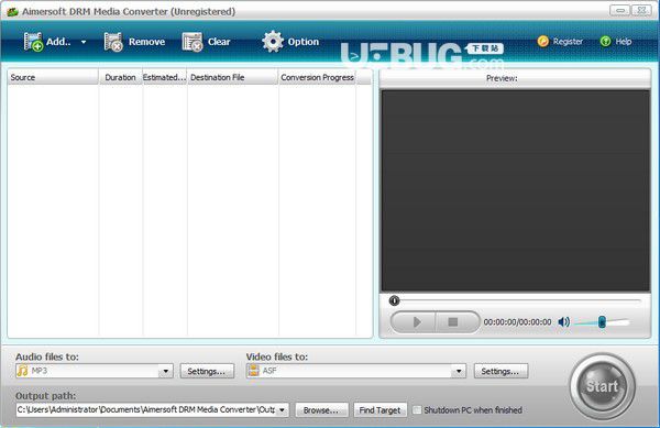Aimersoft DRM Media Converter(媒体转换软件)