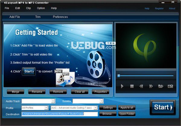 4Easysoft MP4 to MP3 Converter(音频转换软件)