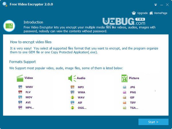 Free Video Encryptor(视频加密软件)v2.0.0免费版【1】
