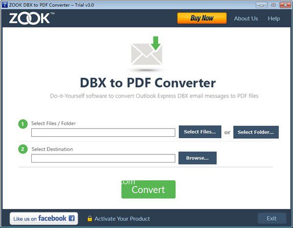 ZOOK DBX to PDF Converter v3.0免费版
