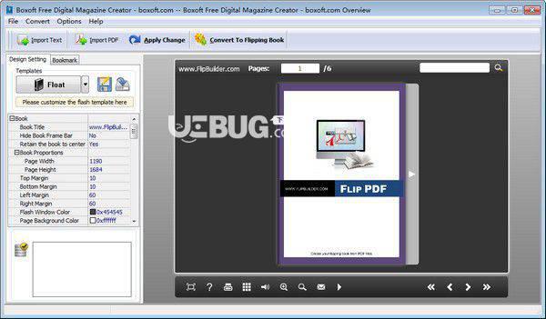 Boxoft Free Digital Magazine Creator(翻页书制作软件)
