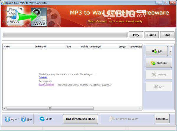 Boxoft MP3 to WAV Converter v1.2.0.0免费版