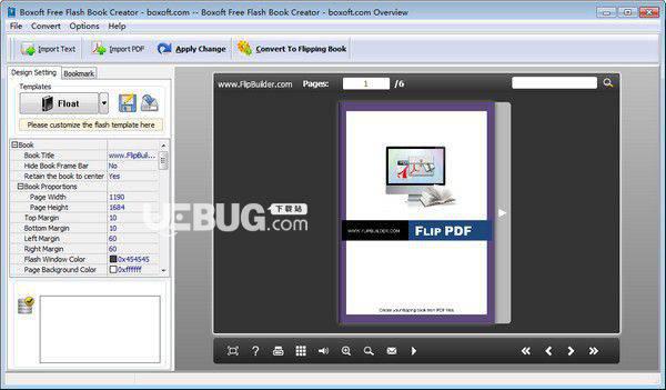 Boxoft Free Flash Book Creator(翻页电子书制作工具)