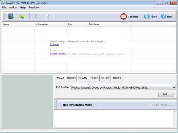 Boxoft free MP4 to AVI Converter v1.0免费版【1】
