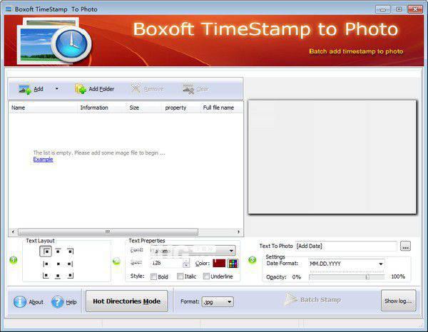 Boxoft TimeStamp to Photo(时间戳软件)