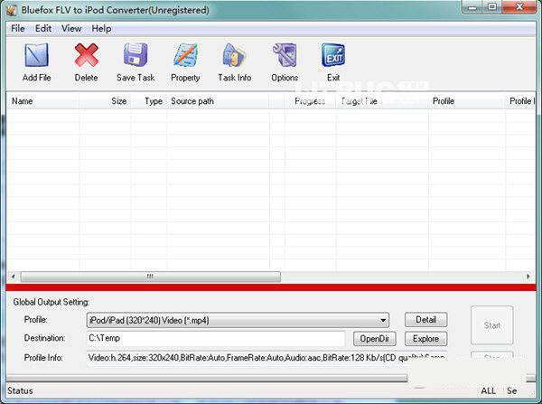 Bluefox FLV to iPod Converter