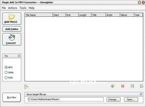 Magic AAC to MP3 Converter v3.72免费版