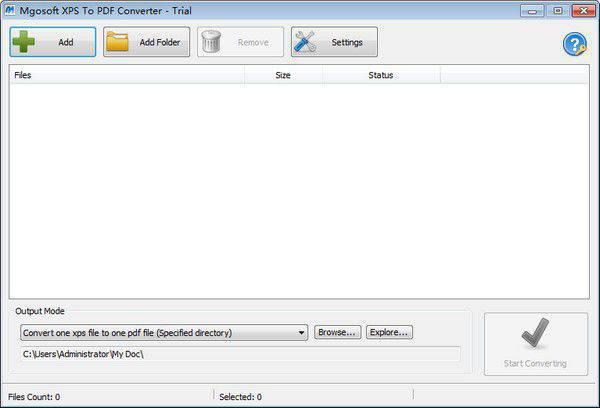 Mgosoft PDF Password Remover(XPS转PDF工具)