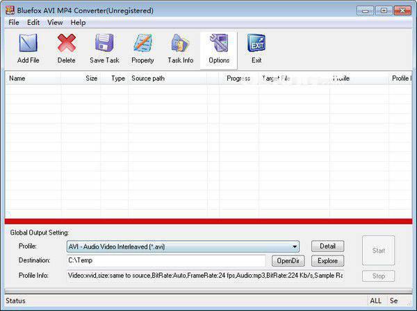 Bluefox AVI MP4 Converter v3.01免费版