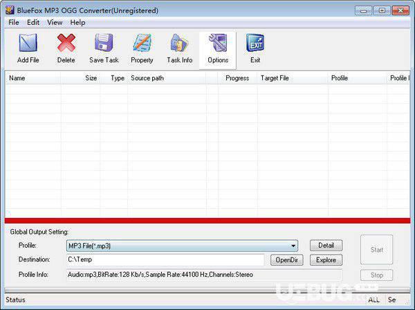 Bluefox MP3 OGG Converter v3.01.12.1008免费版