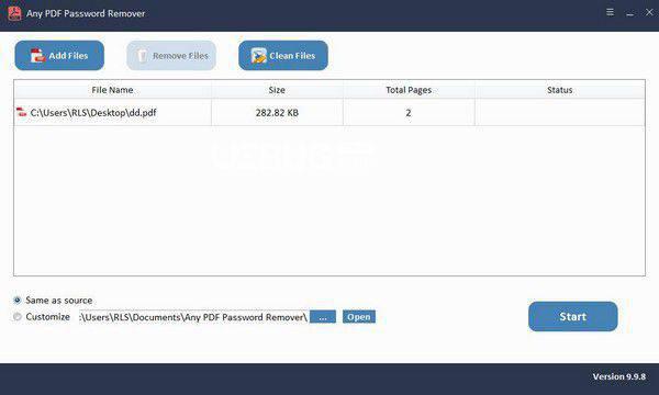 Any PDF Password Remover  v9.9.8.0免费版【3】