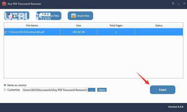 Any PDF Password Remover  v9.9.8.0免费版【4】
