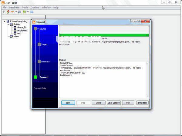 JsonToDbf(数据库转换工具)v1.7免费版