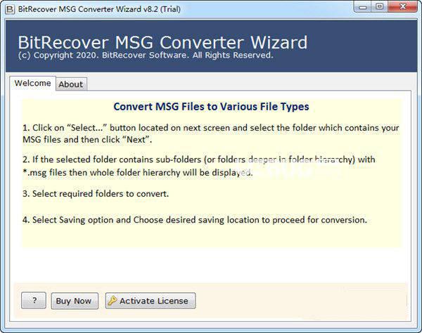 BitRecover MSG Converter Wizard