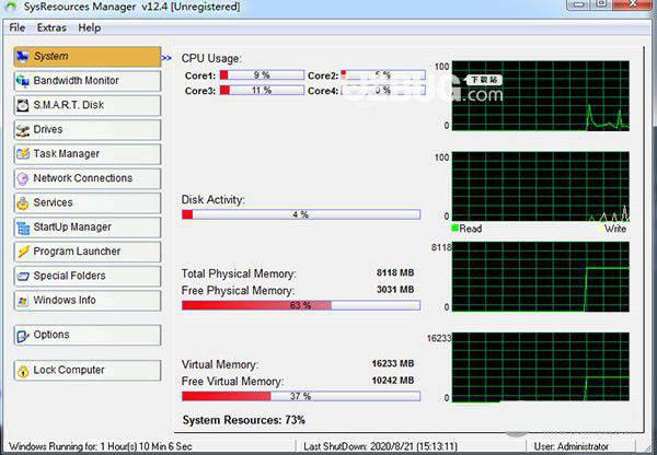 SysResources Manager