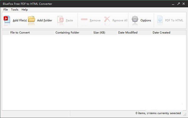 BlueFox Free PDF to HTML Converter(PDF文件转换软件)