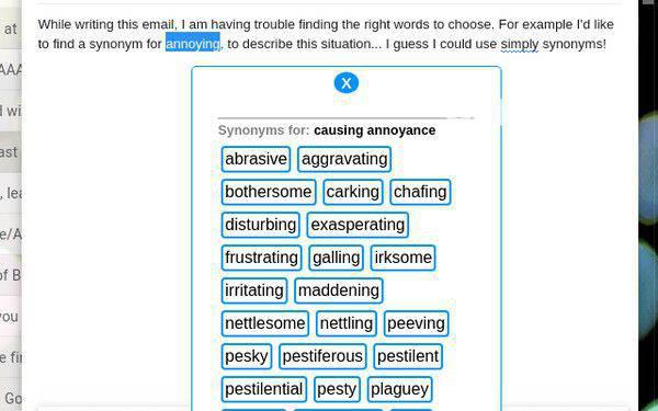 Simply Synonyms Chrome插件