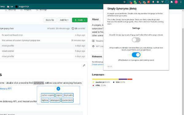 Simply Synonyms Chrome插件v0.2.0免费版【2】