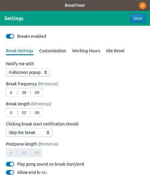 BreakTimer(定时提醒休息软件)v0.7.5免费版【2】
