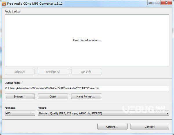 Free Audio CD to MP3 Converter v1.3.12.1228免费版