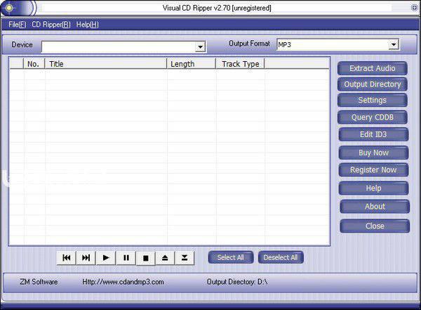 Visual CD Ripper(CD翻录软件)v2.70免费版
