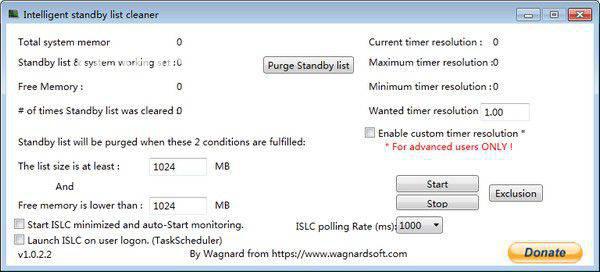 Intelligent standby list cleaner