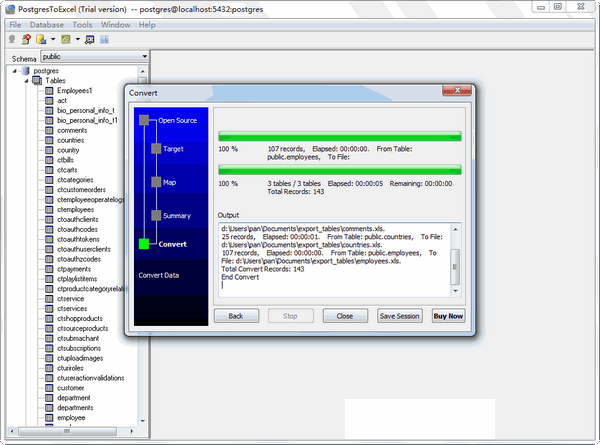 PostgresToExcel(PostgreSQL导出Excel工具)