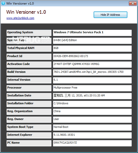 Win Versioner(系统信息检测工具)