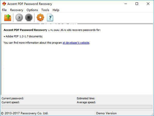 Accent PDF Password Recovery(PDF密码恢复工具)