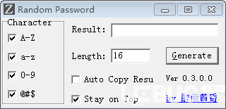 Random Password(随机密码生成工具)